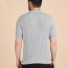 1R5A1186 GREY CABLE KNIT POLO