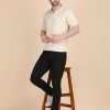 1R5A1202 BEIGE CABLE KNIT POLO