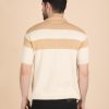 1R5A1212 BEIGE ZIPPER KNIT POLO