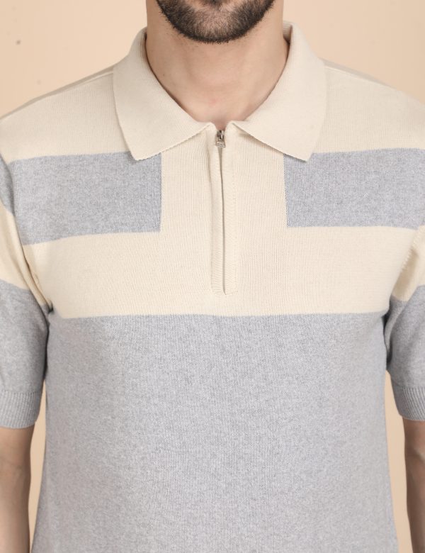 1R5A1237 BLUE ZIPPER POLO