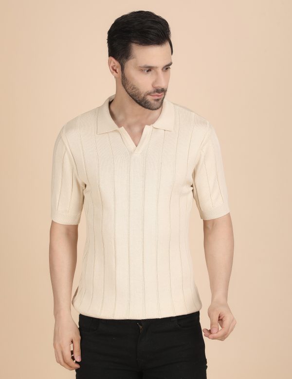 1R5A1244 BEIGE POLO KNIT