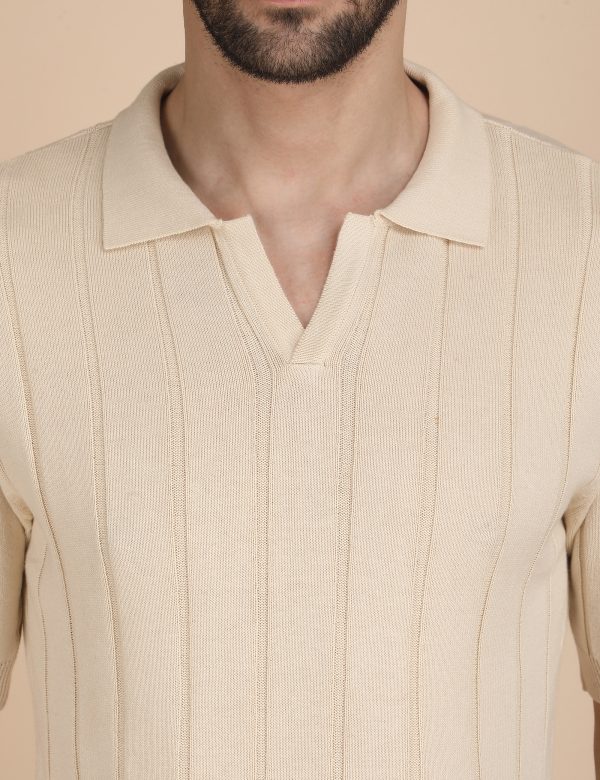 1R5A1250 BEIGE POLO KNIT