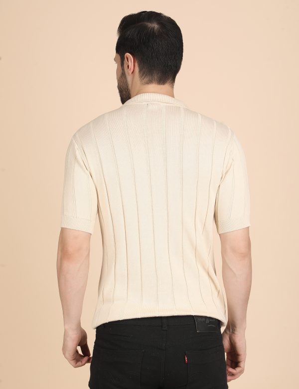 1R5A1251 BEIGE POLO KNIT