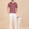 1R5A1348 CAMEO PINK RIBBED POLO