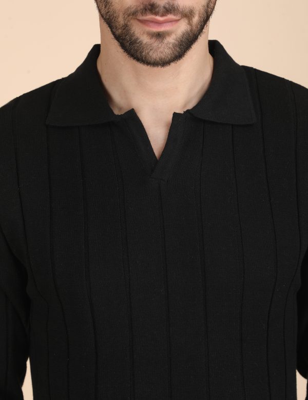1R5A1381 BLACK RIBBED FULL SLEEVES(PRE-WINTER)