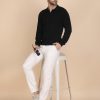 1R5A1386 BLACK RIBBED FULL SLEEVES(PRE-WINTER)