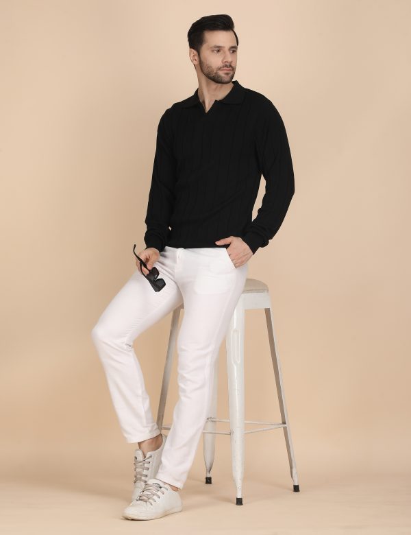 1R5A1386 BLACK RIBBED FULL SLEEVES(PRE-WINTER)