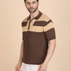DARK BROWN ZIPPER POLO