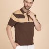DARK BROWN ZIPPER POLO