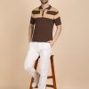 DARK BROWN ZIPPER POLO